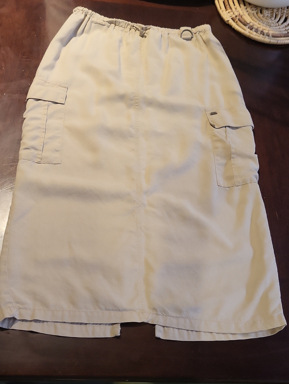 Mexx Khaki Drawstring Midi Skirt